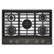 Front. KitchenAid - 30 in. Wide 5 burners Gas Cooktop with Integrated Wok Grate - Black Ore.