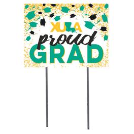 Jardine - XULA Gold 18'' x 24'' Grad Yard Sign - White
