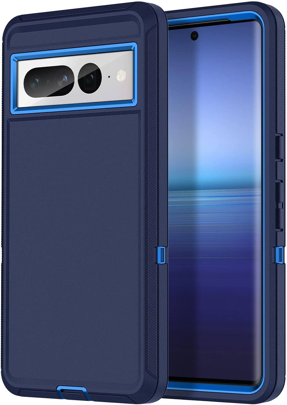 Entronix - Heavy Duty Phone Case for Google Pixel 7 Pro - Ultimate Triple-Layer Protection - Navy