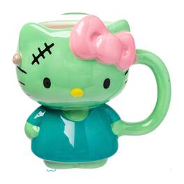 Silver Buffalo - Sanrio Hello Kitty Frankenstein Costume 20 Ounce 3D Sculpted Ceramic Mug - Multi-Colored