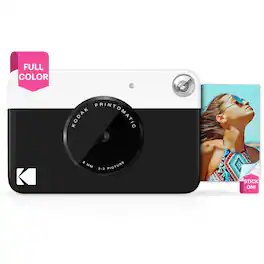 Kodak - Printomatic Instant Print Camera - Instant Digital Camera Prints on Zink 2x3" Photo Paper - Black