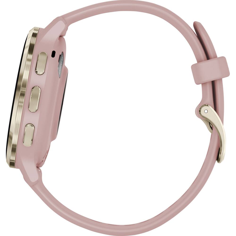 Alt View 8. Garmin - Venu 3S Fitness GPS Smartwatch 41 mm + Charging Stand & Extra Bands Bundle - Soft Gold S/S Bezel|Dust Rose Case & Silicone Band.