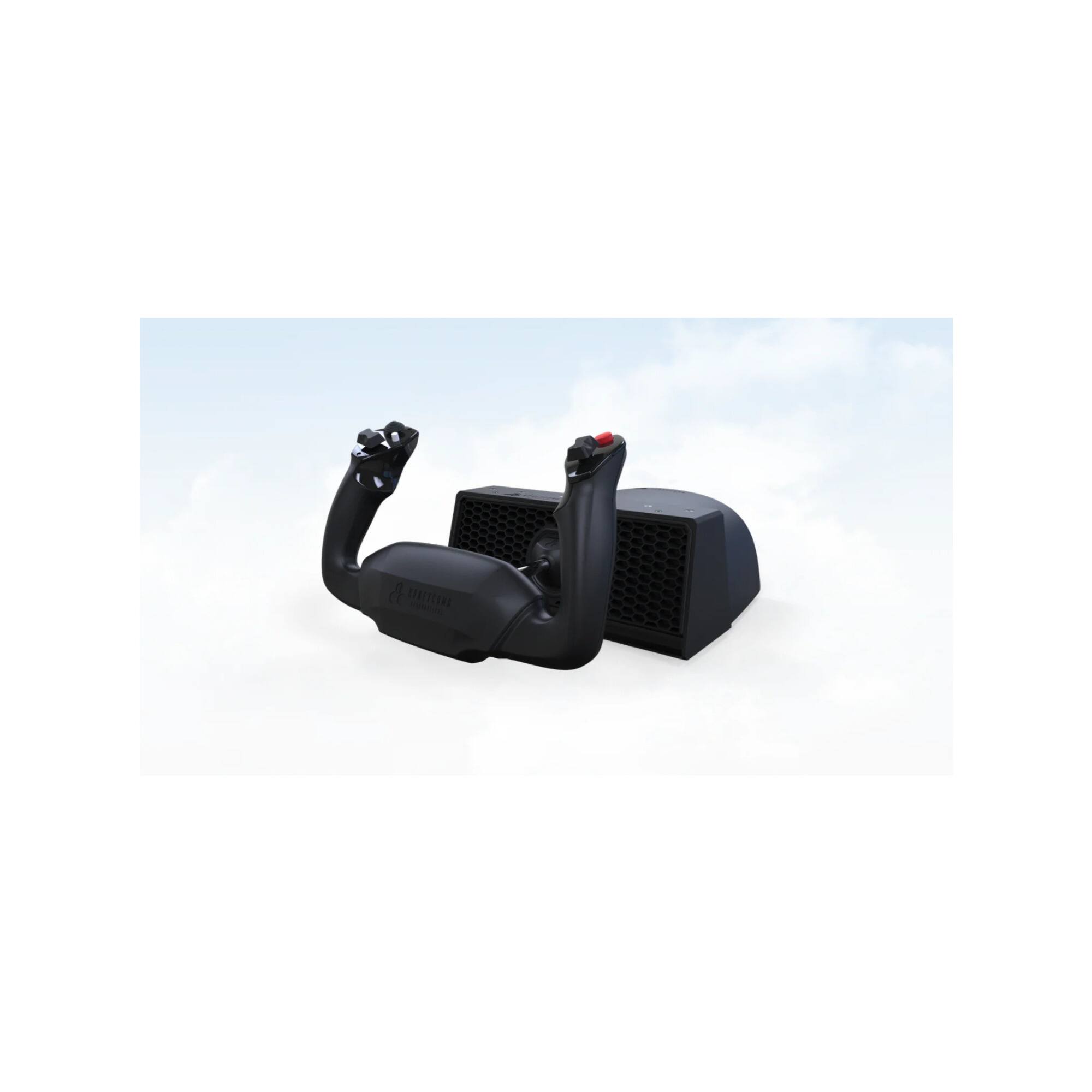 Angle. Honeycomb Aeronautical - Honeycomb Aeronautical Sierra TPM Module with Trim Wheel with Flight Controls - Black.