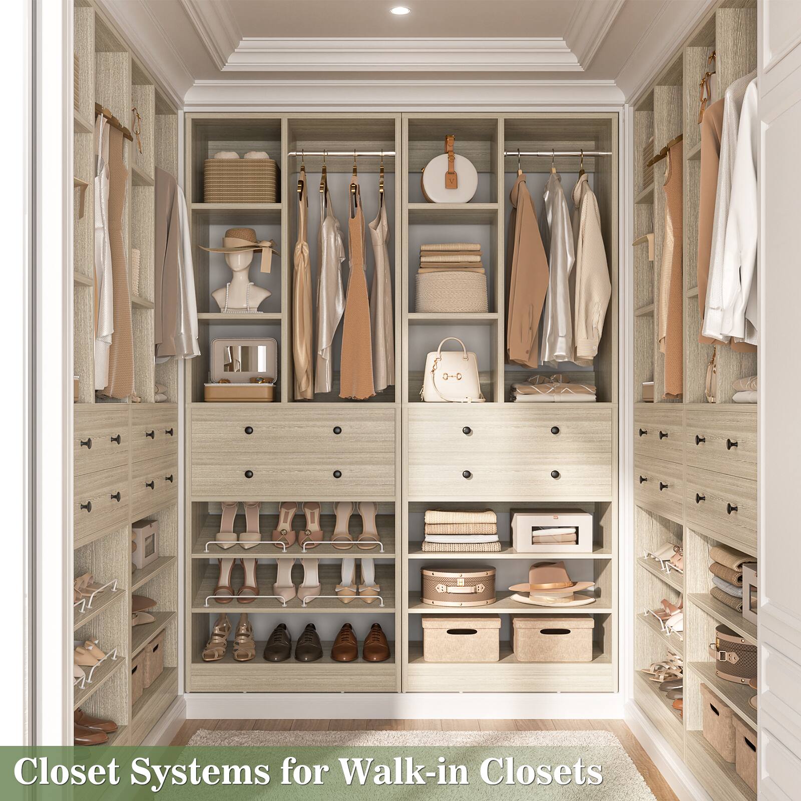 Closet Systems for Walk-in Closets