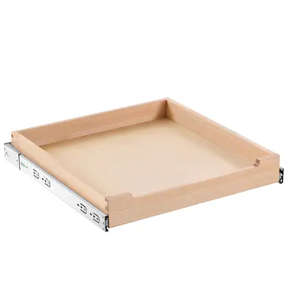 Front. VEVOR - Pull Out Cabinet Organizer, 20"W x 21"D Cabinet Drawer, Soft Close Slide out Shelf, Heavy-Duty Sliding Wood Drawer - Wood.