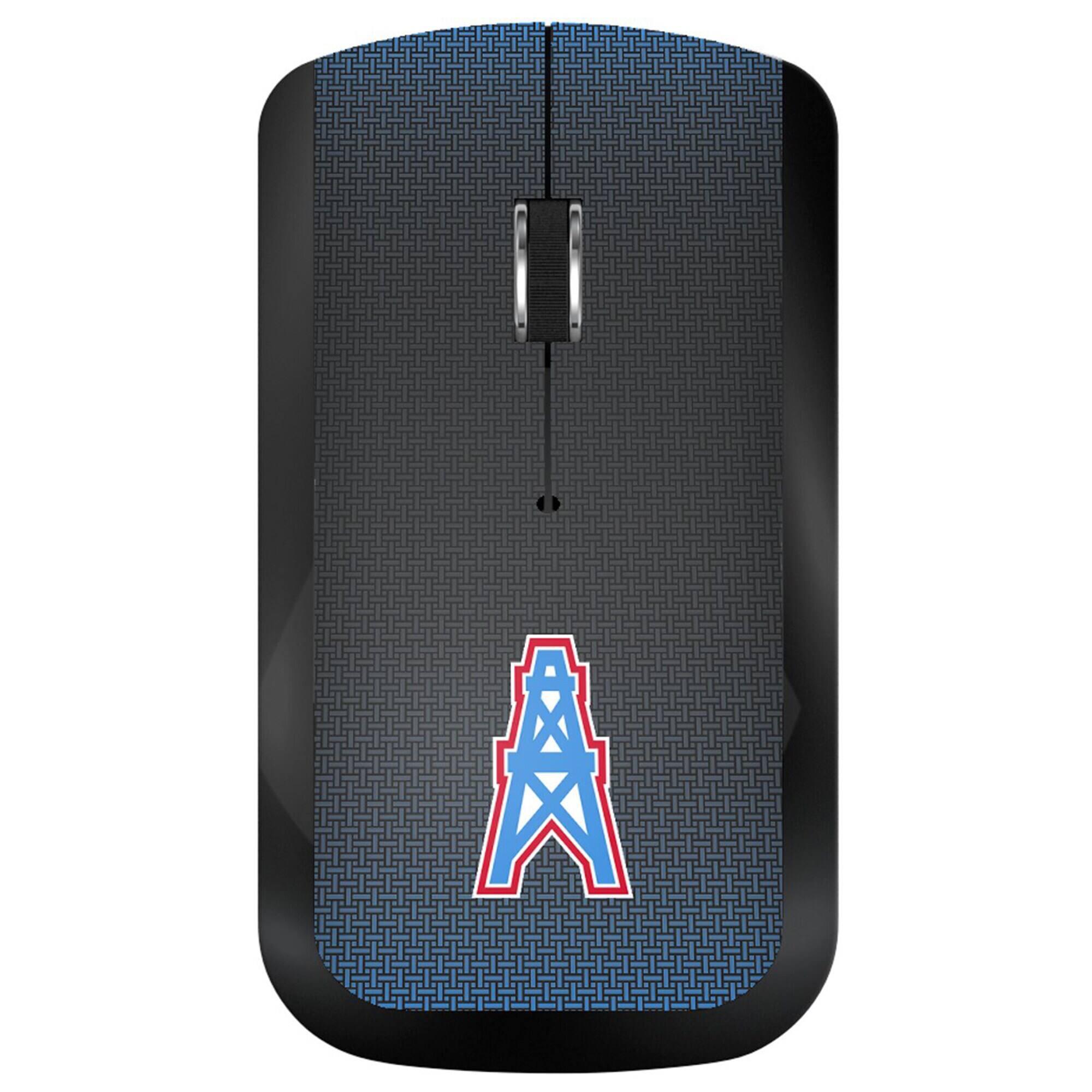 Front. Keyscaper - Throwback Houston Oilers Wireless USB Computer Mouse - Black.