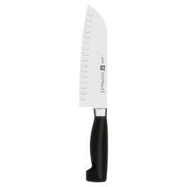ZWILLING - Four Star 7-inch Hollow Edge Santoku Knife - Stainless Steel