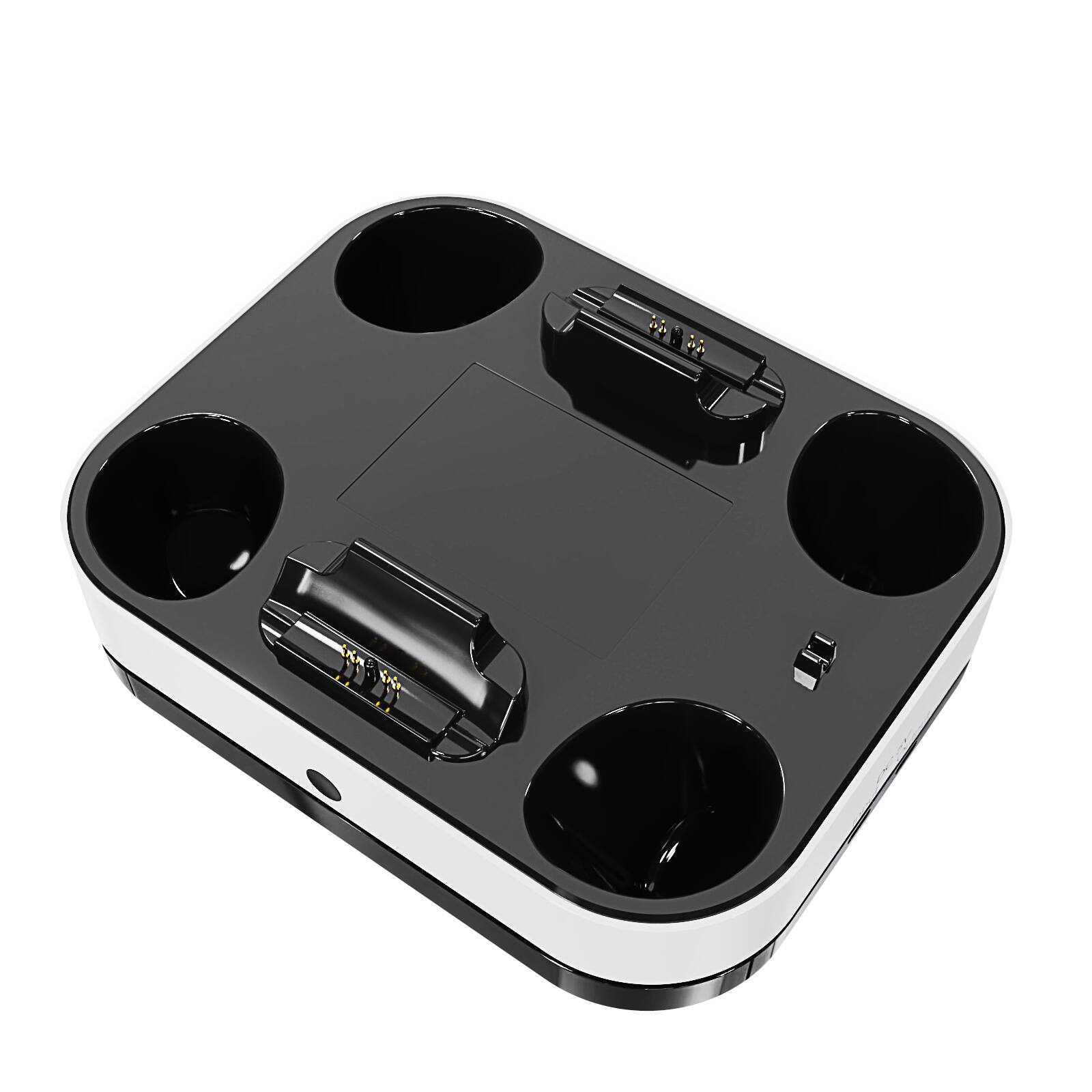 Alt View 3. Cluzine - PS5 Wireless Controller Contact Charging Dock Dual Charging Station with RGB Light.