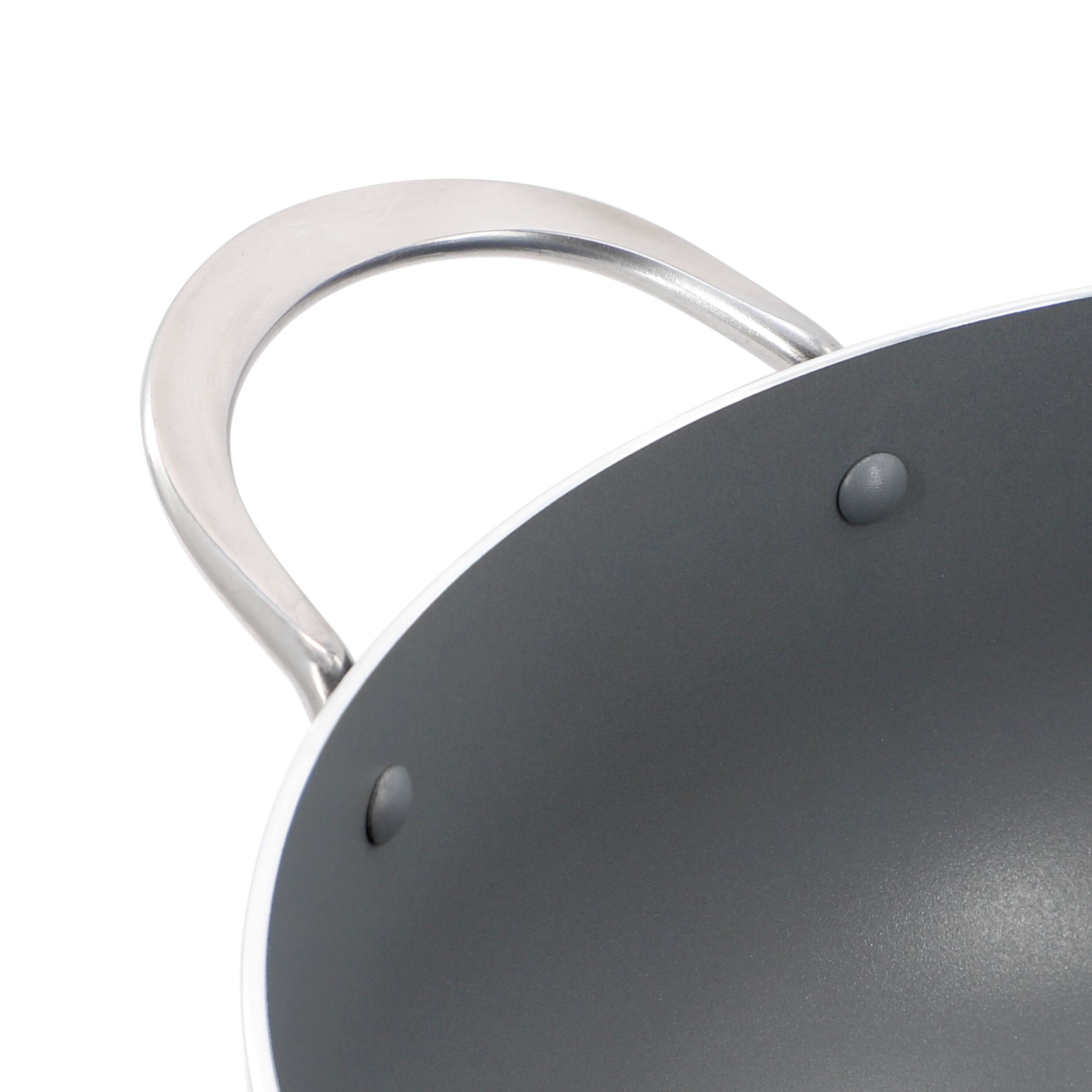 Alt View 3. Oster - Oster Cartagena 7.4 Quart Nonstick Aluminum Caldero with Lid in Dark Blue - Dark Blue.