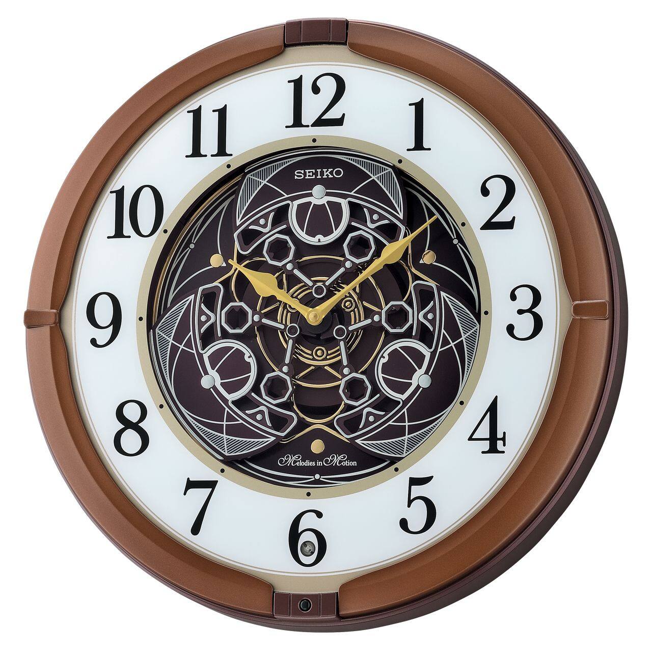 Seiko - Mechanical Melodies In Motion Clock - Brown