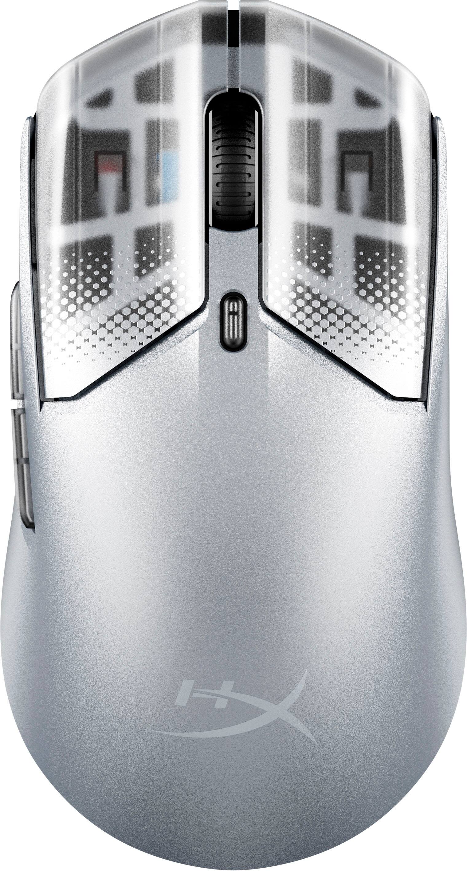 Alt View 14. HyperX - Pulsefire Haste 2 S Lightweight Wireless Optical Gaming Mouse with RGB Lighting - Silver.