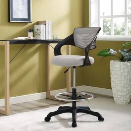 Thrive Mesh Drafting Chair by Modway - Gray