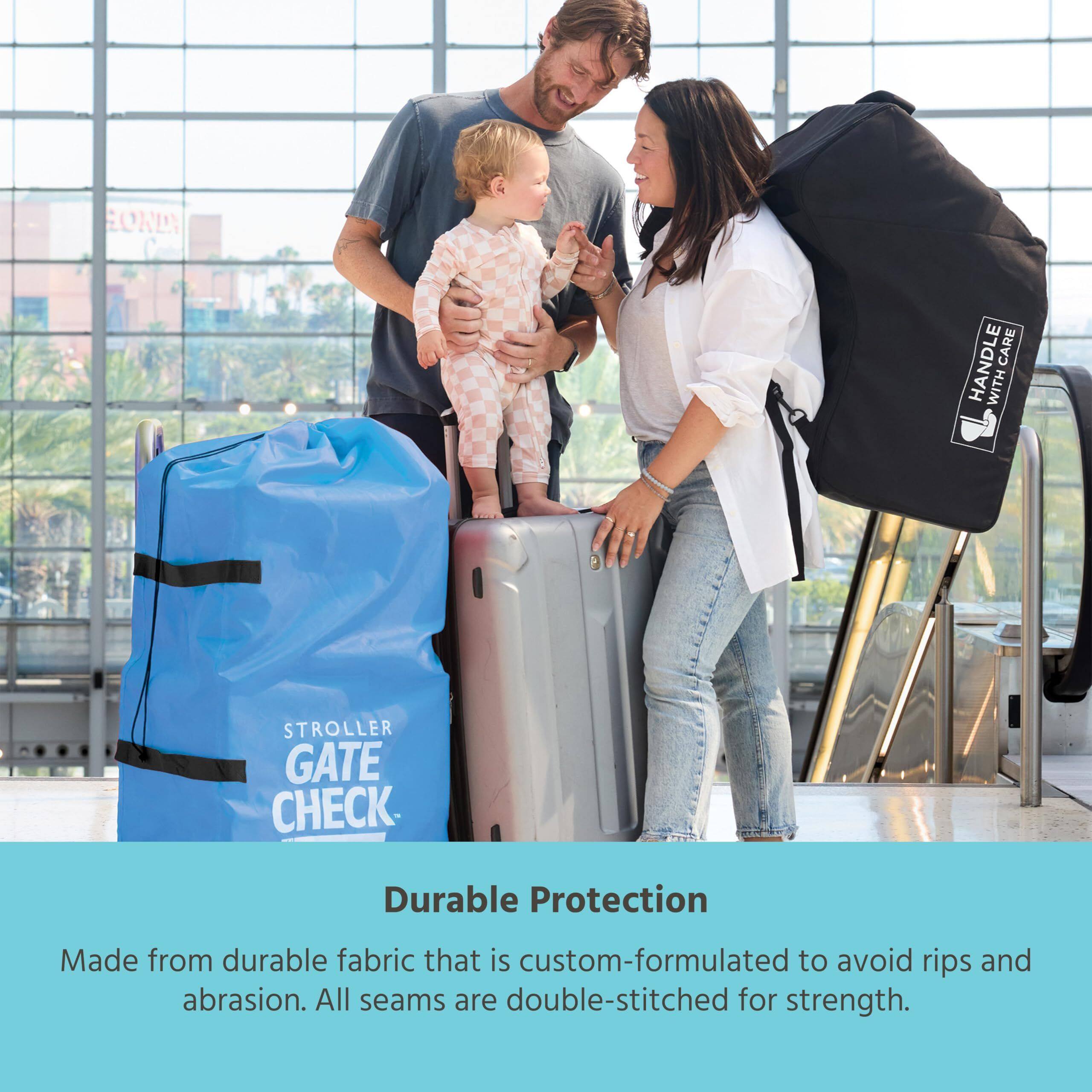 OKLA HANDLE CARE WITH STROLLER GATE CHECK.

Durable Protection  
Made from durable fabric that is custom-formulated to avoid rips and abrasion. All seams are double-stitched for strength.