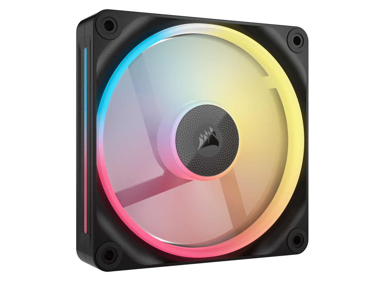 Alt View 2. CORSAIR - CORSAIR iCUE LINK LX140-R RGB 140mm PWM Reverse Fan – Dual Light Loops – Requires iCUE LINK Hub (Sold Separately) - RGB.