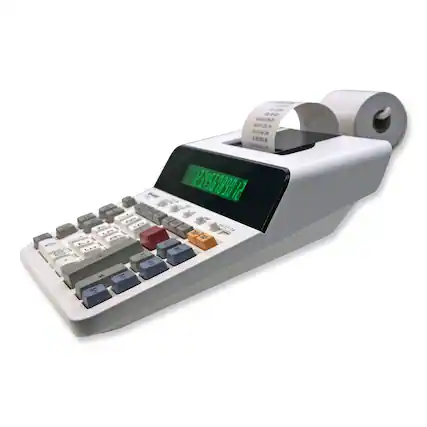 Front. Sharp - Sharp ELT3301 EL-T3301 8 Lines/Sec Thermal Printing Calculator - Black Print - Black.