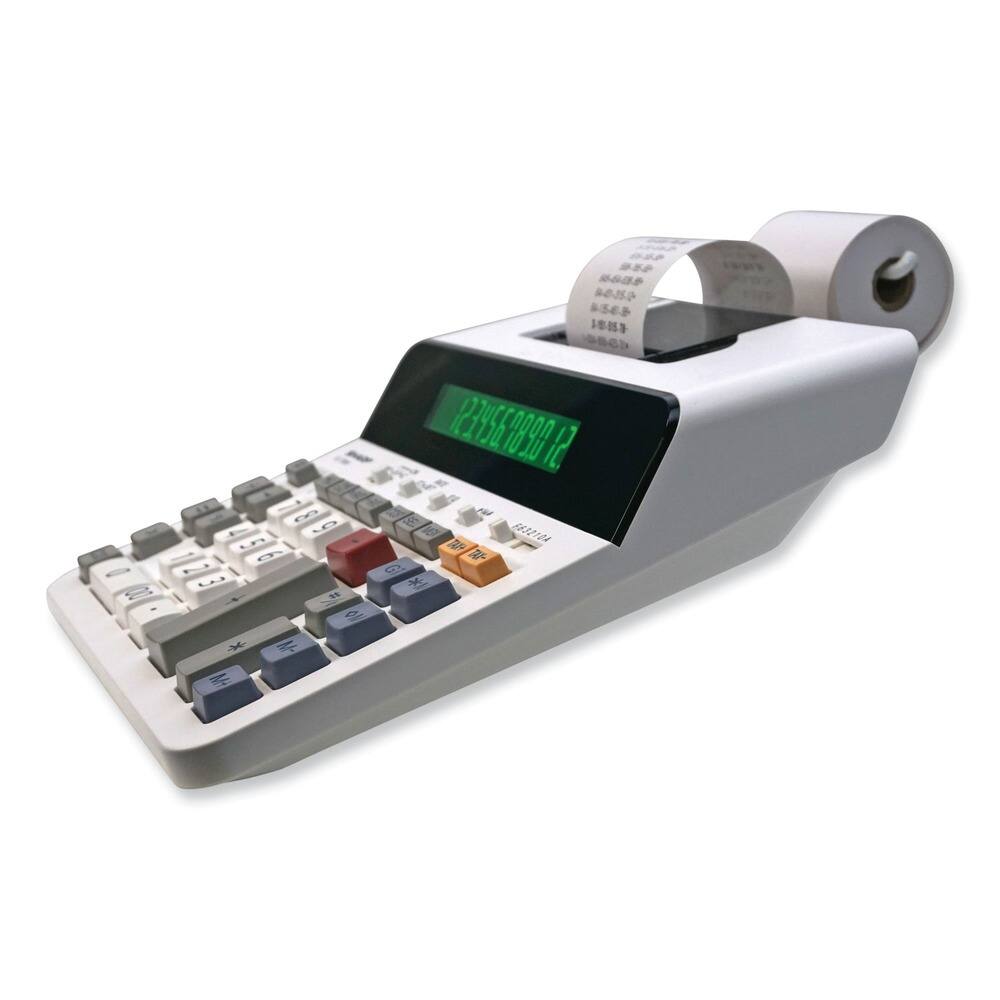 Front. Sharp - Sharp ELT3301 EL-T3301 8 Lines/Sec Thermal Printing Calculator - Black Print - Black.