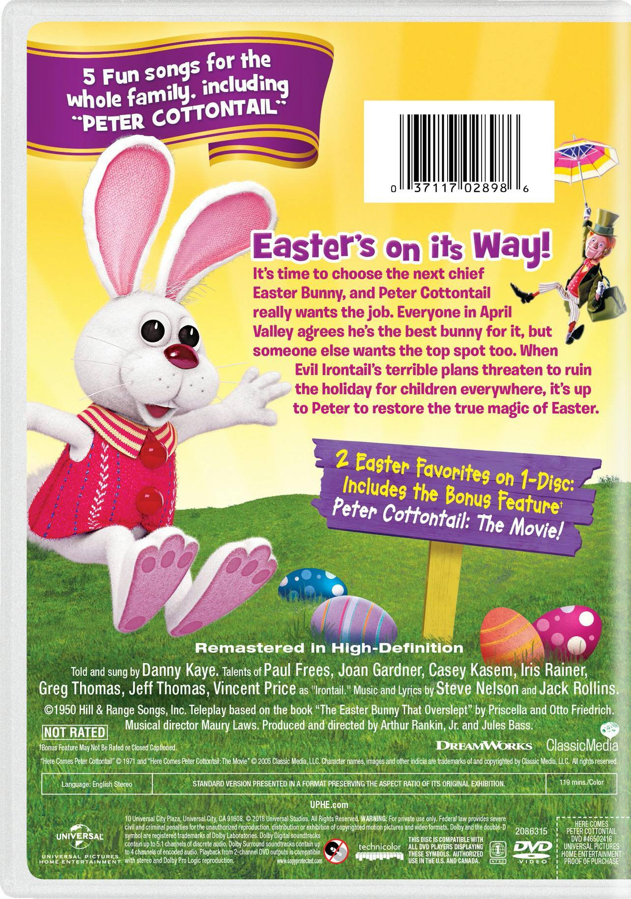 Angle. Here Comes Peter Cottontail (2018) [DVD].