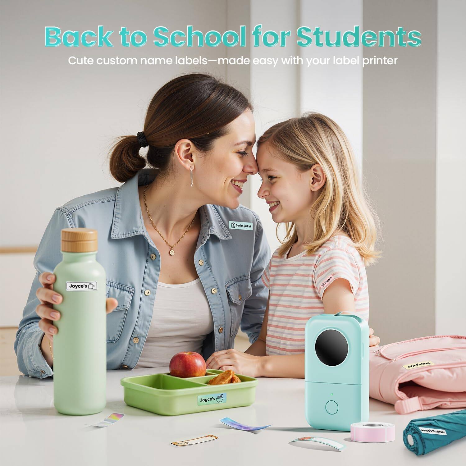 Back to School for Students  
Cute custom name labels—made easy with your label printer  

Joyce's  
Joyce's  
Joyce's