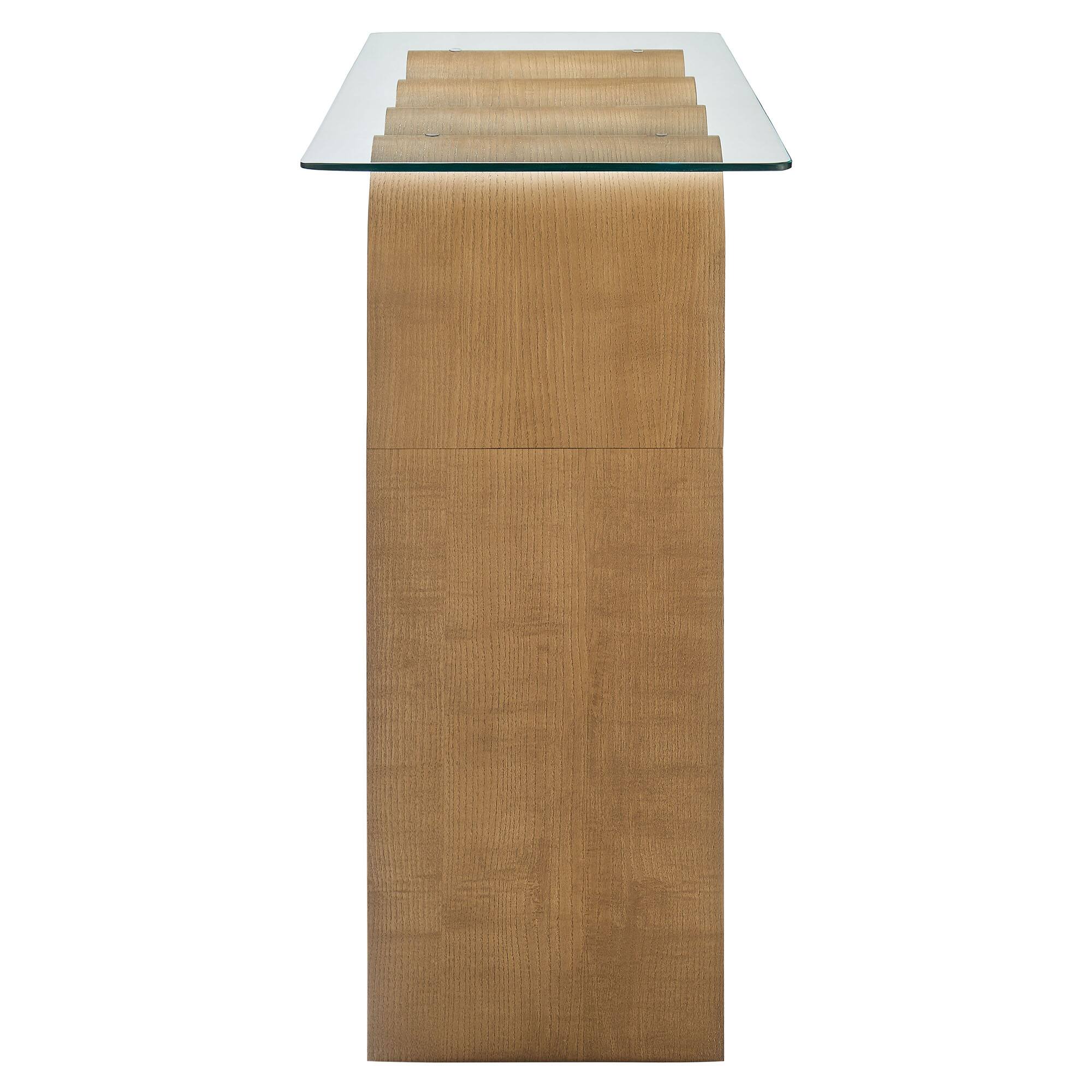 Alt View 2. Modway - Ondine Glass Top 50" Console Table by Modway - Natural.