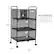 Left. Mind Reader - Cart with Drawers, Laundry Organizer, Utility Cart, Bathroom, Kitchen, Metal Mesh, 16"L x 11"W x 29"H - Black.