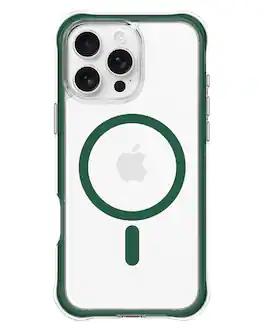 Ornarto - Air Case for iPhone 16 Pro Max Clear,Compatible with MagSafe,Military-Grade Drop Protection Case - Green