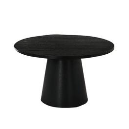 Manhattan Lane - Kily Coffee Table, Cone Pedestal Base, 29 Inch Round Top - Black