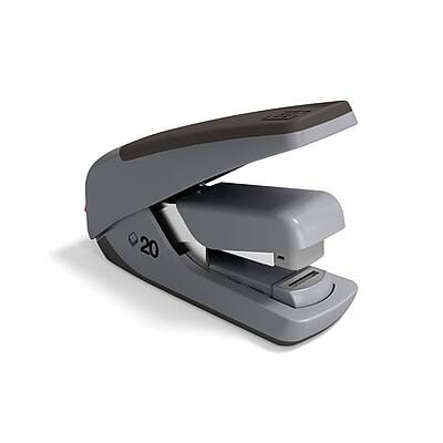 TRU RED - One-Touch CX4 Reduced Effort Desktop Stapler, 20-Sheet Capacity - Black/Gray