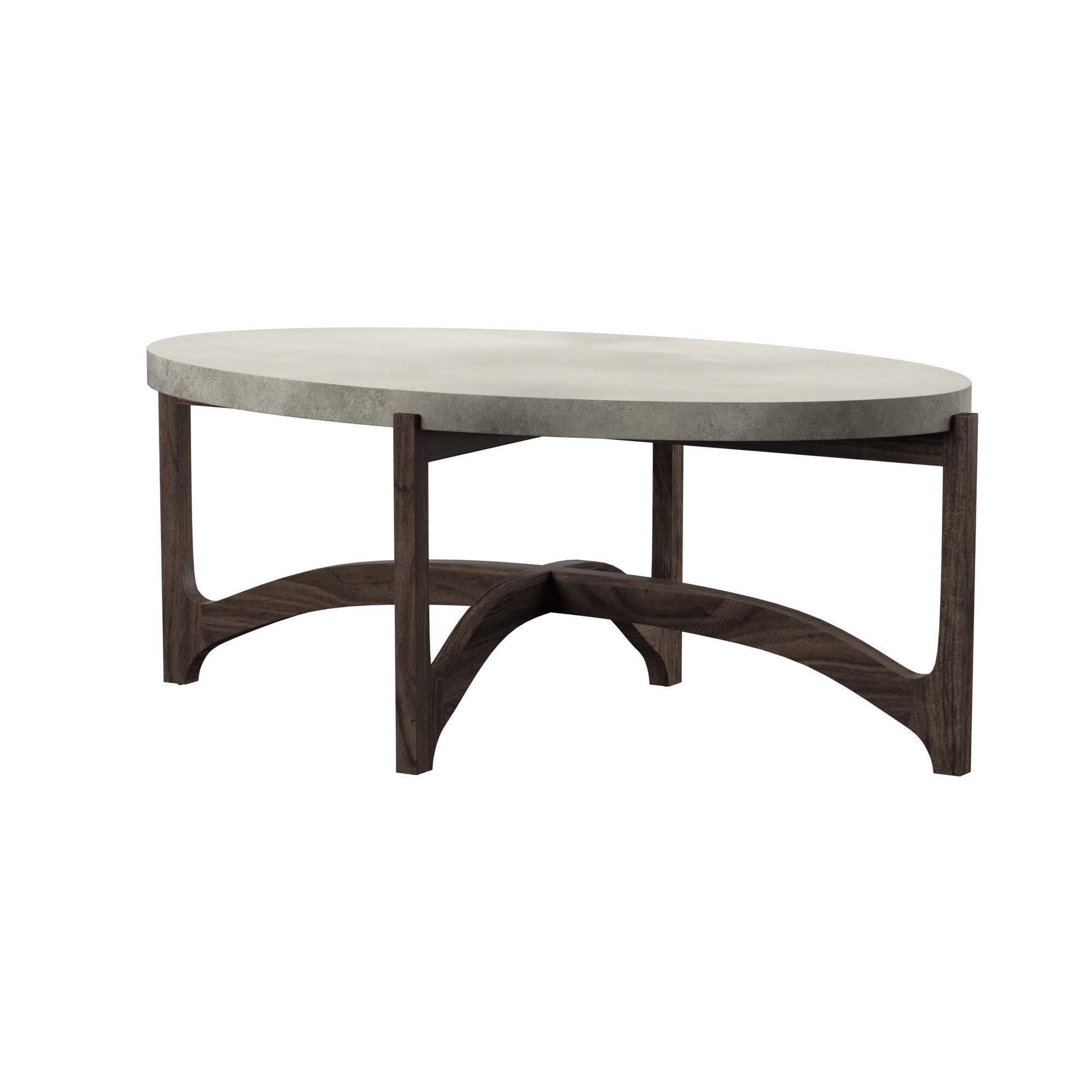 Alt View 1. Liberty Furniture Industries - Cascade Oval Cocktail Table in Wirebrush Rustic Brown - Brown.