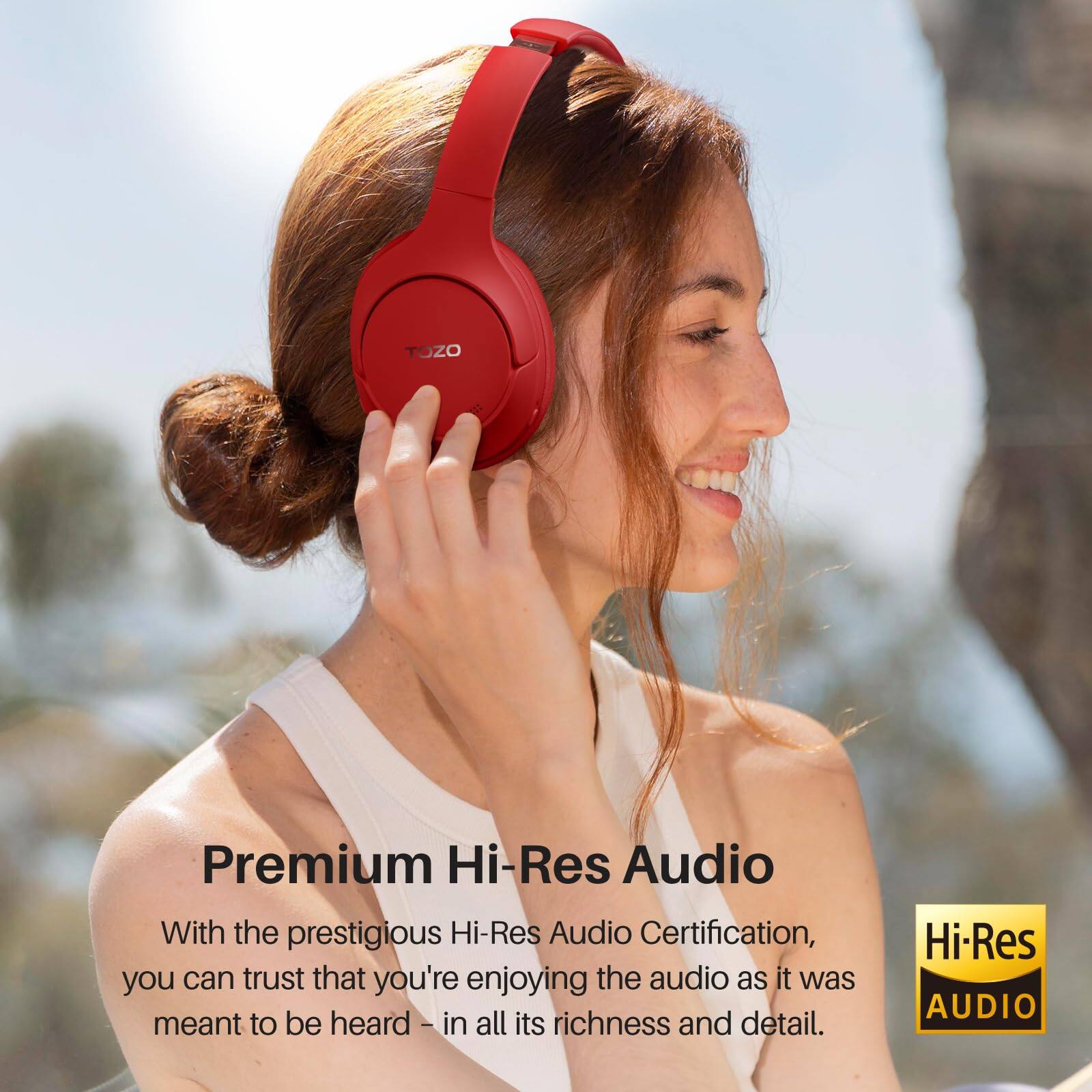 TOZO Premium Hi-Res Audio
With the prestigious Hi-Res Audio Certification, you can trust that you're enjoying the audio as it was meant to be heard - in all its richness and detail.
Hi-Res AUDIO