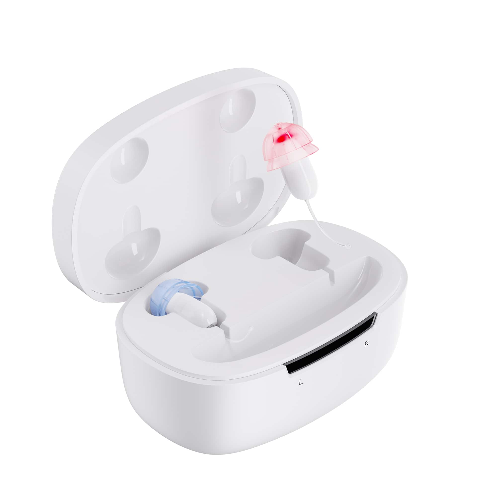 Front. Ceretone - Ceretone Core one OTC IIC Hearing Aids - White.