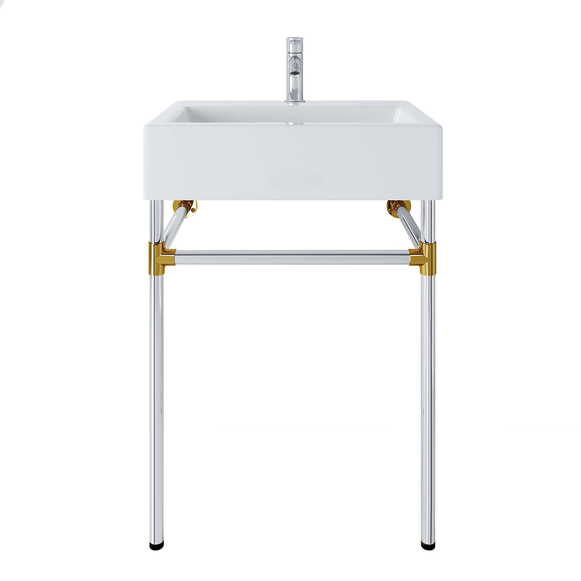 Alt View 2. Modway - Redeem Wall-Mount Bathroom Vanity Basin Included - Silver White.