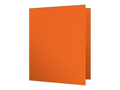 Front. Oxford - Oxford Twin Portfolio Folders, Orange, 25/Box (OXF 57510) - Orange.