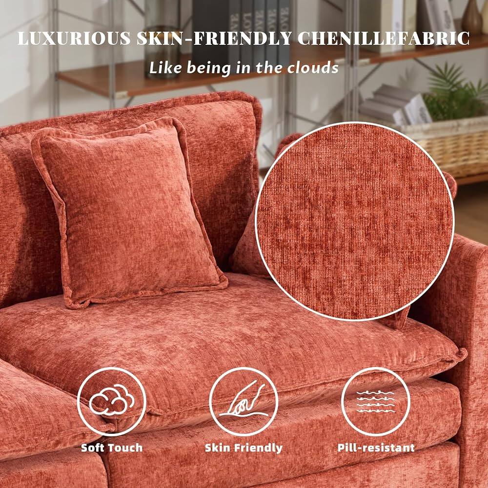 LUXURIOUS SKIN-FRIENDLY CHENILLE FABRIC  
Like being in the clouds  

Soft Touch  
Skin Friendly  
Pill-resistant