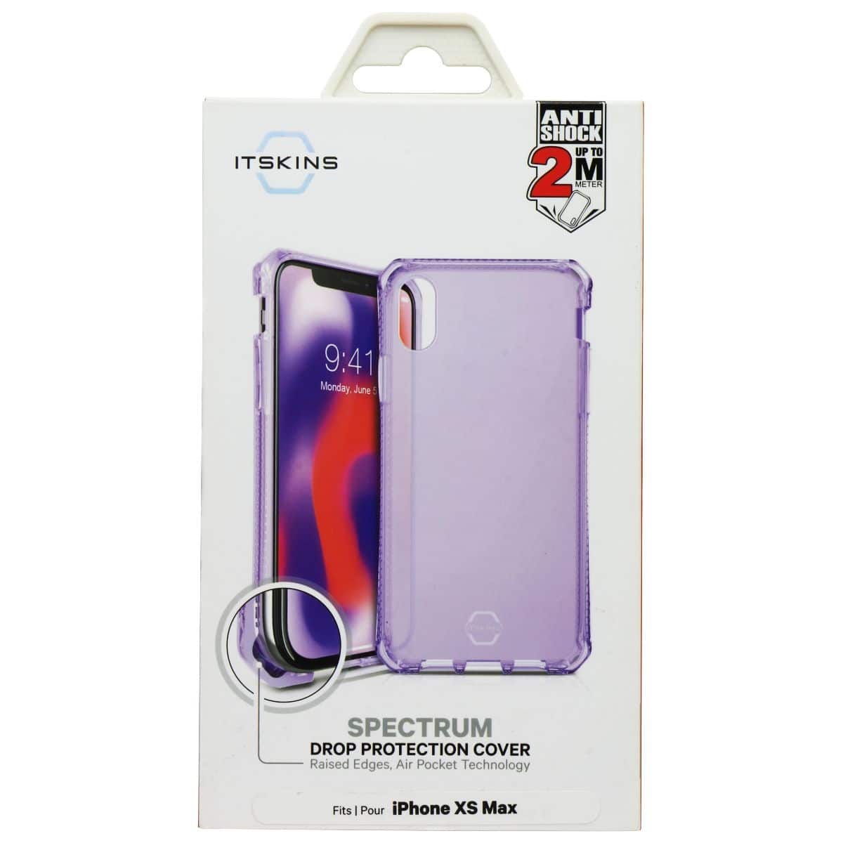 Itskins - Spectrum Clear Phone Case for iPhone Xs Max - Light - Purple price history on PriceWatchPro