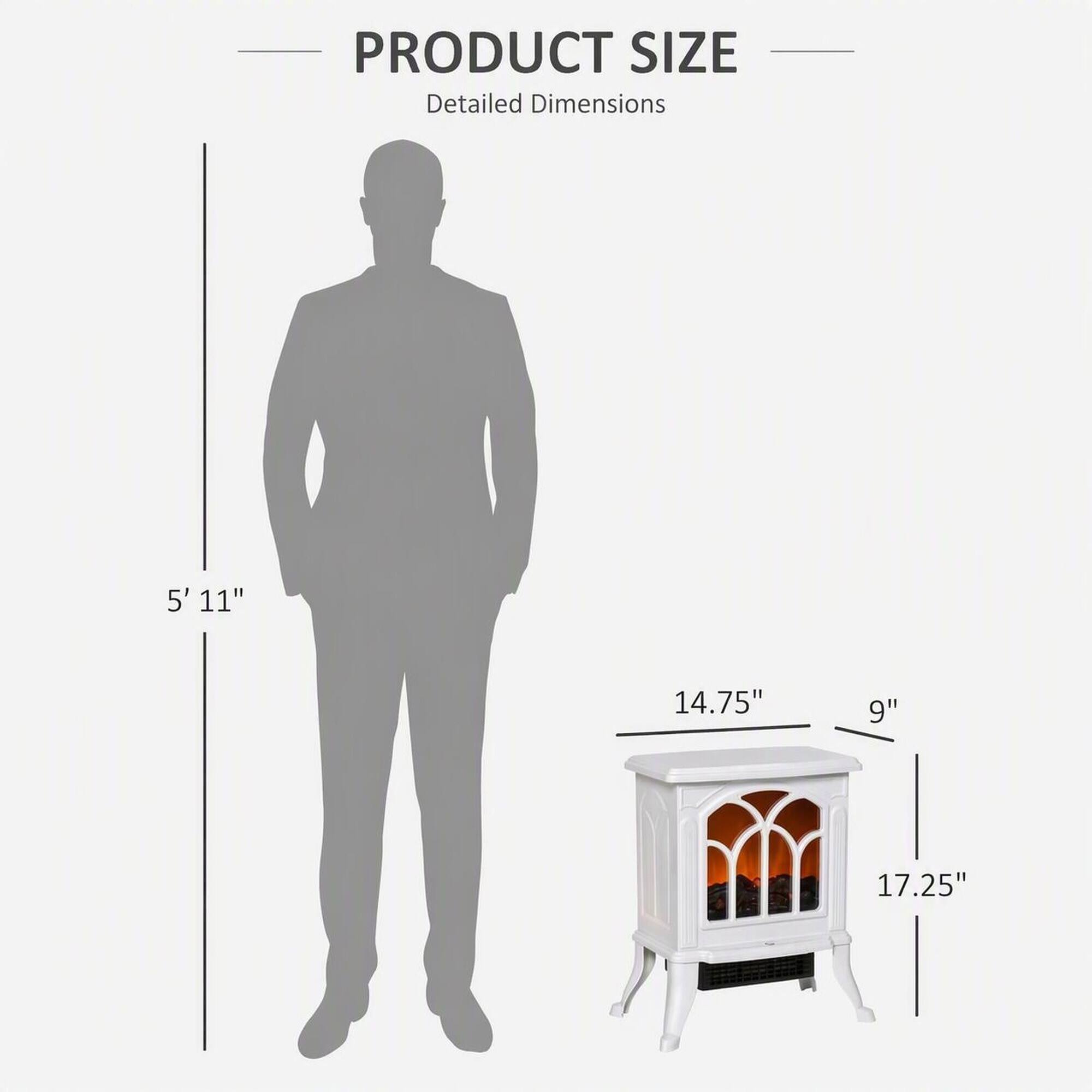 PRODUCT SIZE  
Detailed Dimensions  
5' 11"  
14.75"  
9"  
17.25"