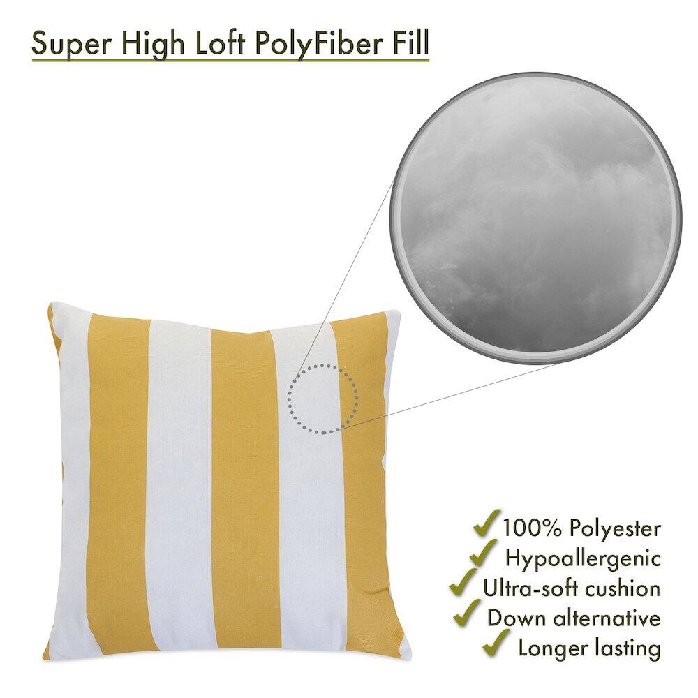 Super High Loft PolyFiber Fill

- 100% Polyester
- Hypoallergenic
- Ultra-soft cushion
- Down alternative
- Longer lasting