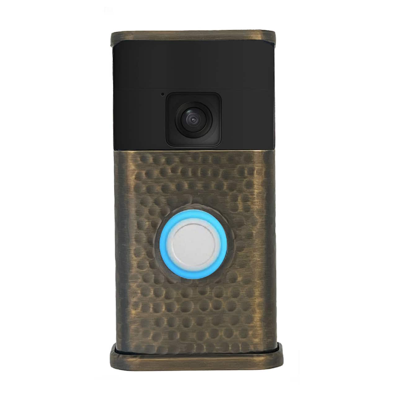 Michael Healy - Hammered Video Doorbell Cover (Ring Battery Doorbell 2024 Release) - Antique Brass