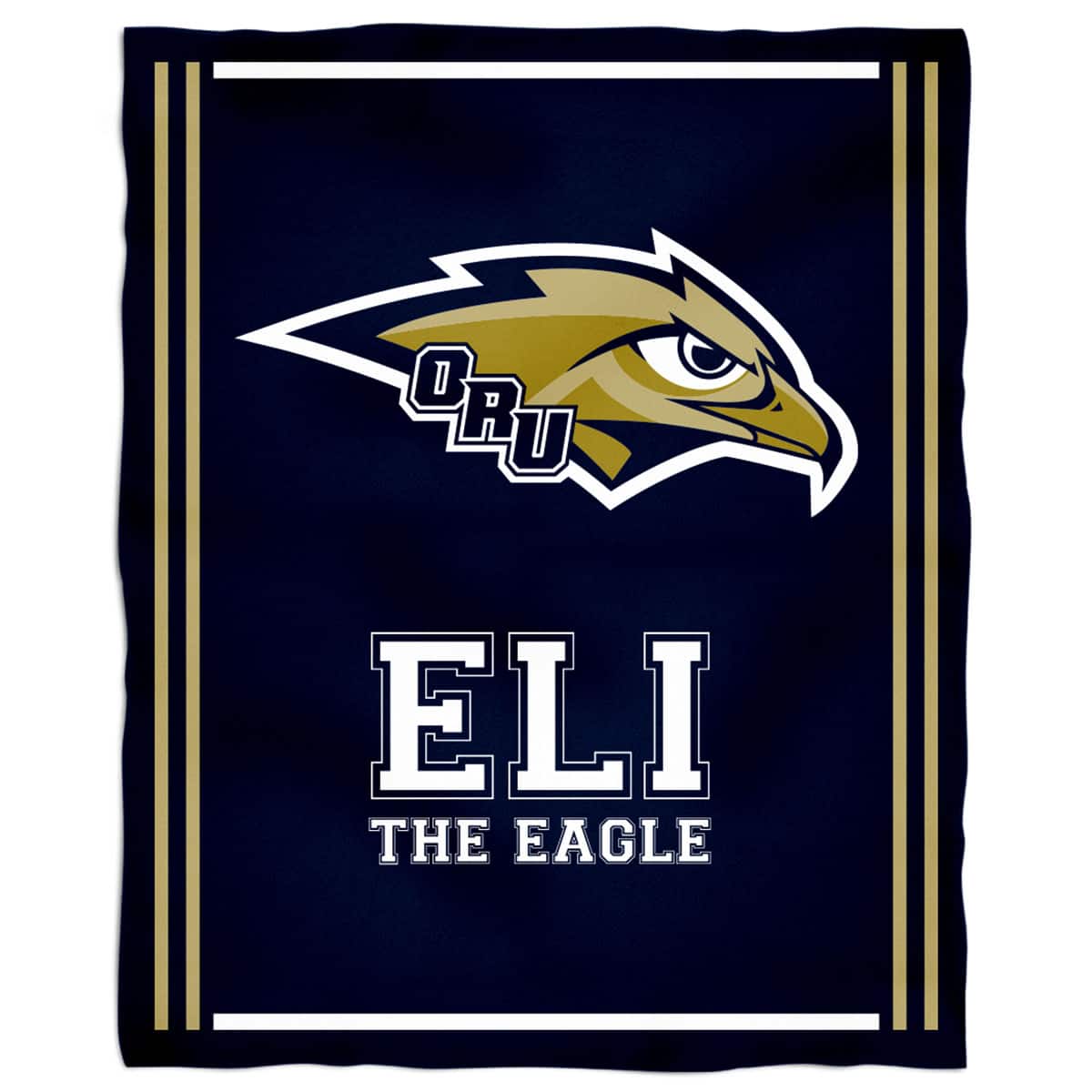 Vive La Fete - Oral Roberts Golden Eagles 36'' x 48'' Children's Mascot Plush Blanket - Multicolor