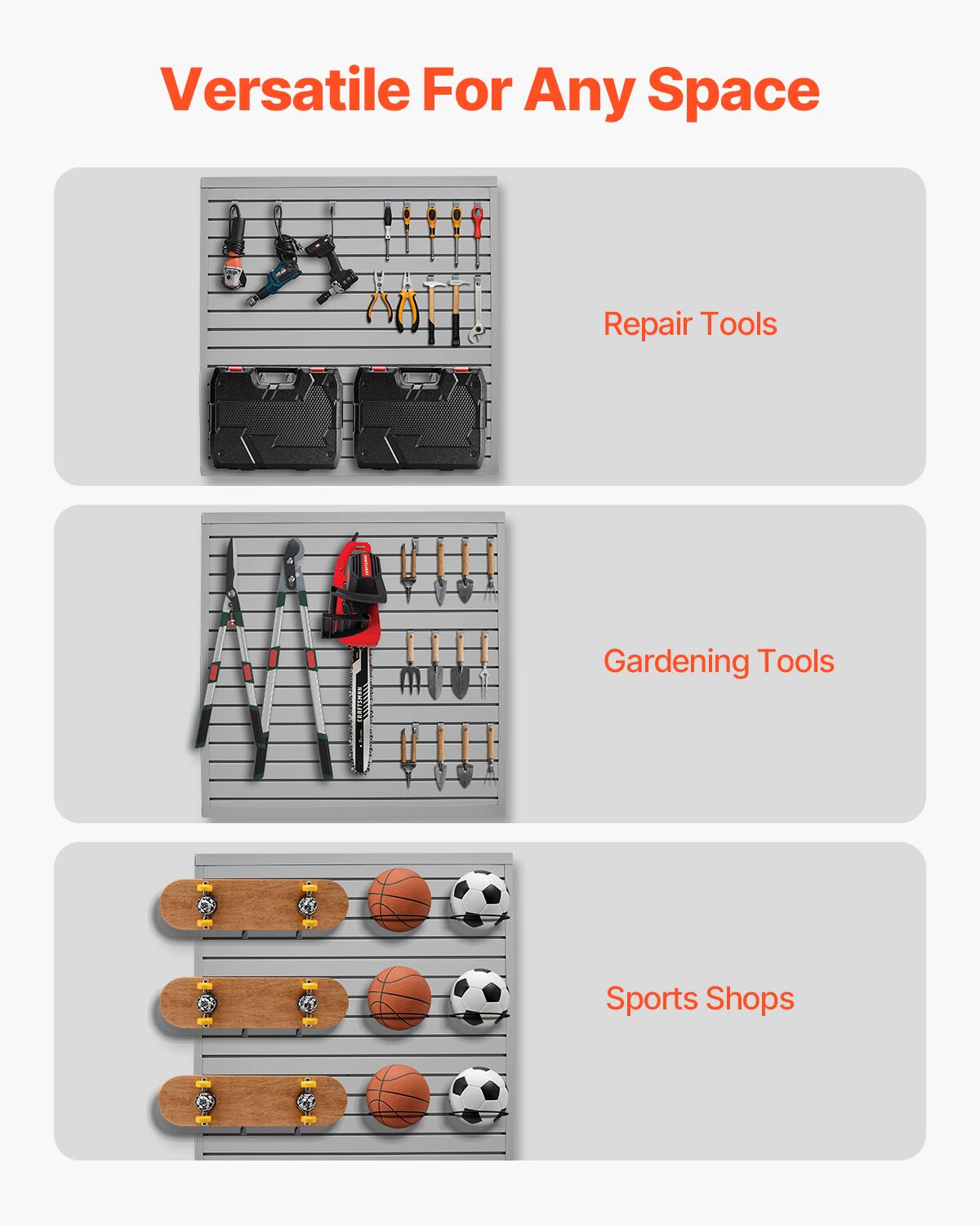 Versatile For Any Space

Repair Tools

Gardening Tools

Sports Shops