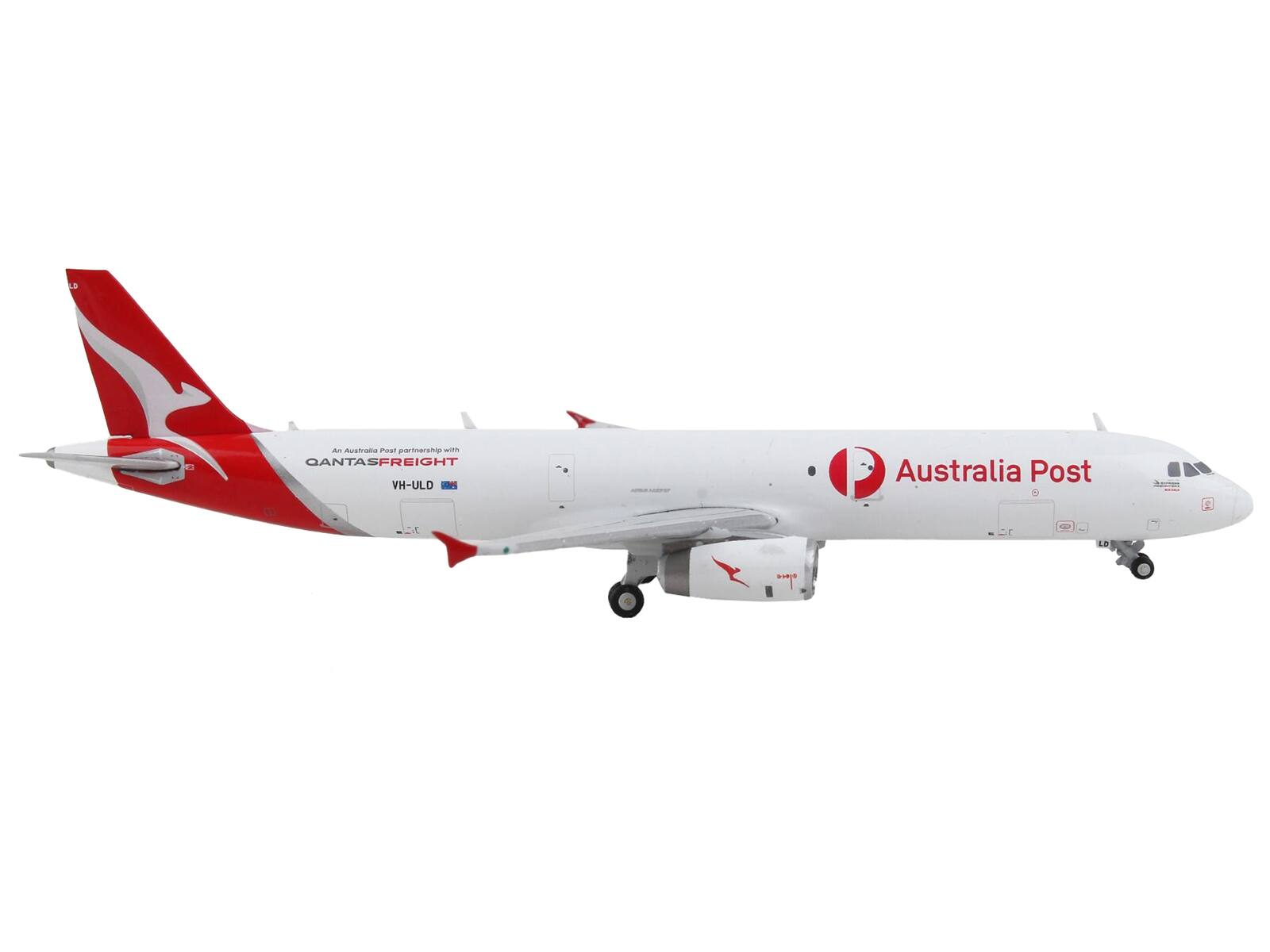 - QANTASFREIGHT partnership with Australia Post
- VH-ULD
- Australia Post