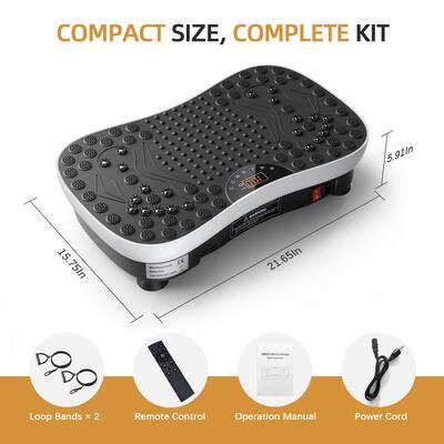 Sugift Vibration Plate Exercise Machine with 99 Speed Levels, Bluetooth Music, Remote Control & Resistance Bands Black LTBBSG076 - Best Buy Sugift Vibration Plate Exercise Machine with 99 Speed Levels, Bluetooth Music, Remote Control & Resistance Bands Black LTBBSG076 - Best Buy