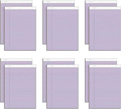 Front. TOPS - Prism+ Legal Notepads, 5" x 8", Narrow Ruled, 50 Sheets/Pad, 12 Pads/Pack - Orchid.