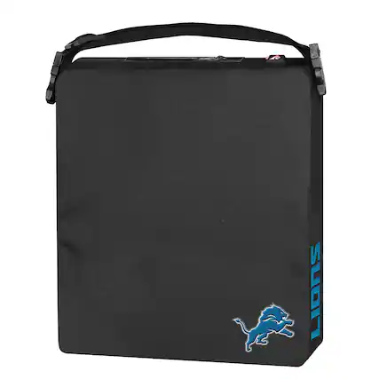 Front. ActionHeat - Black Detroit Lions 5V Battery Heated Seat Cushion - Black.