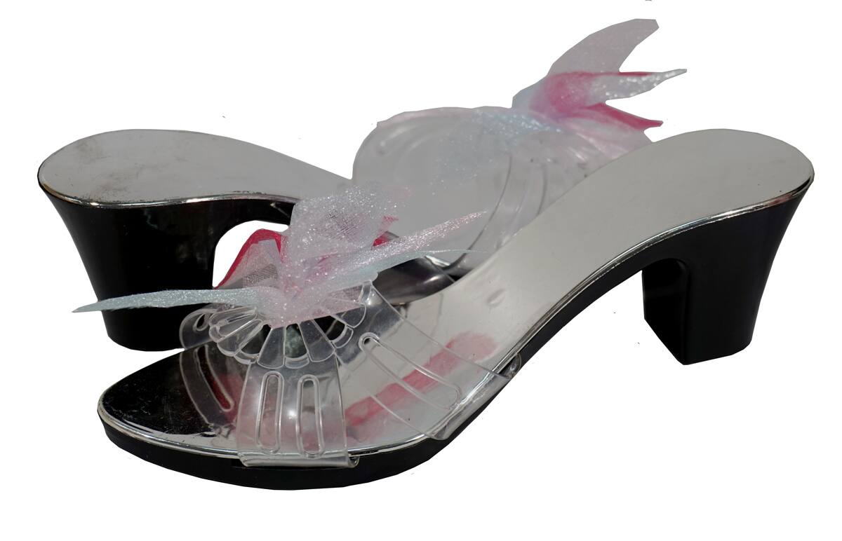 Alt View 3. Barbie - Pretty Little Princess 3 Pack Toy Dress-Up Shoes in Bag - Set of 3 pairs of shoes for your little princess - Multi.