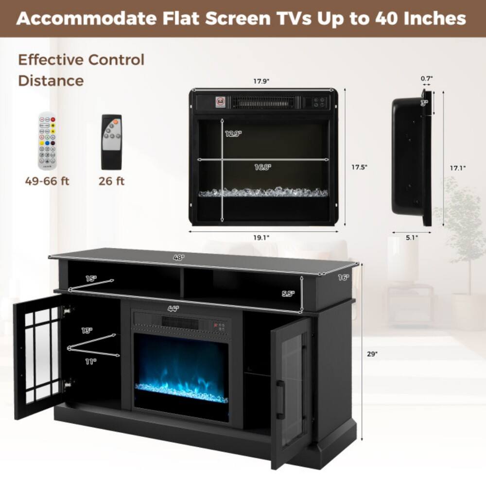 Accommodate Flat Screen TVs Up to 40 Inches

Effective Control Distance

49-66 ft

26 ft

17.9"

16.8"

17.5"

19.1"

5.1"

48"

15"

16"

S.5"

18"

99"

29"