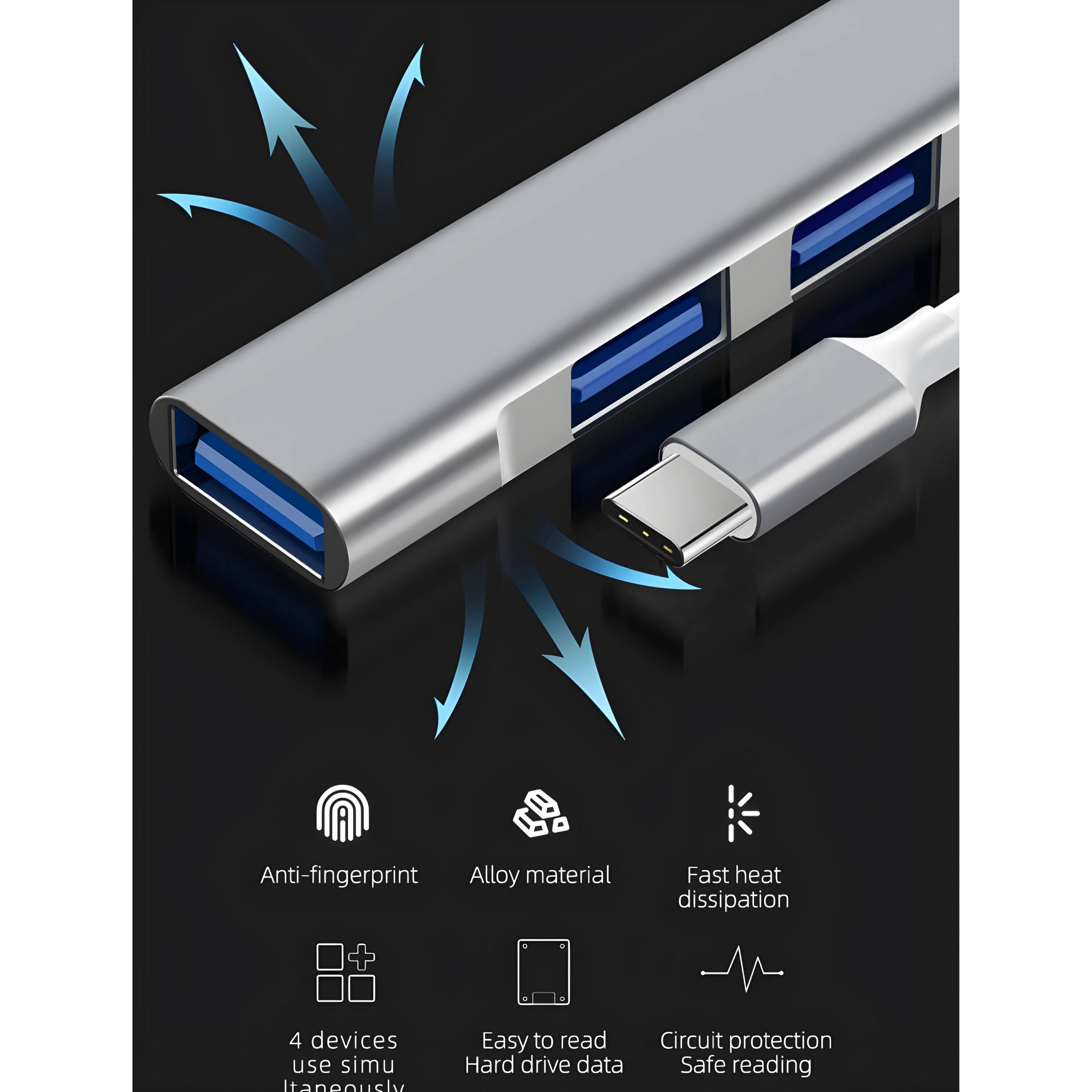 - Anti-fingerprint
- Alloy material
- Fast heat dissipation
- 4 devices use simultaneously
- Easy to read
- Hard drive data
- Circuit protection
- Safe reading