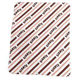 Logo Brands - San Francisco Giants 50" x 60" Classic Vertical Stripe Fleece Throw Blanket - Multicolor