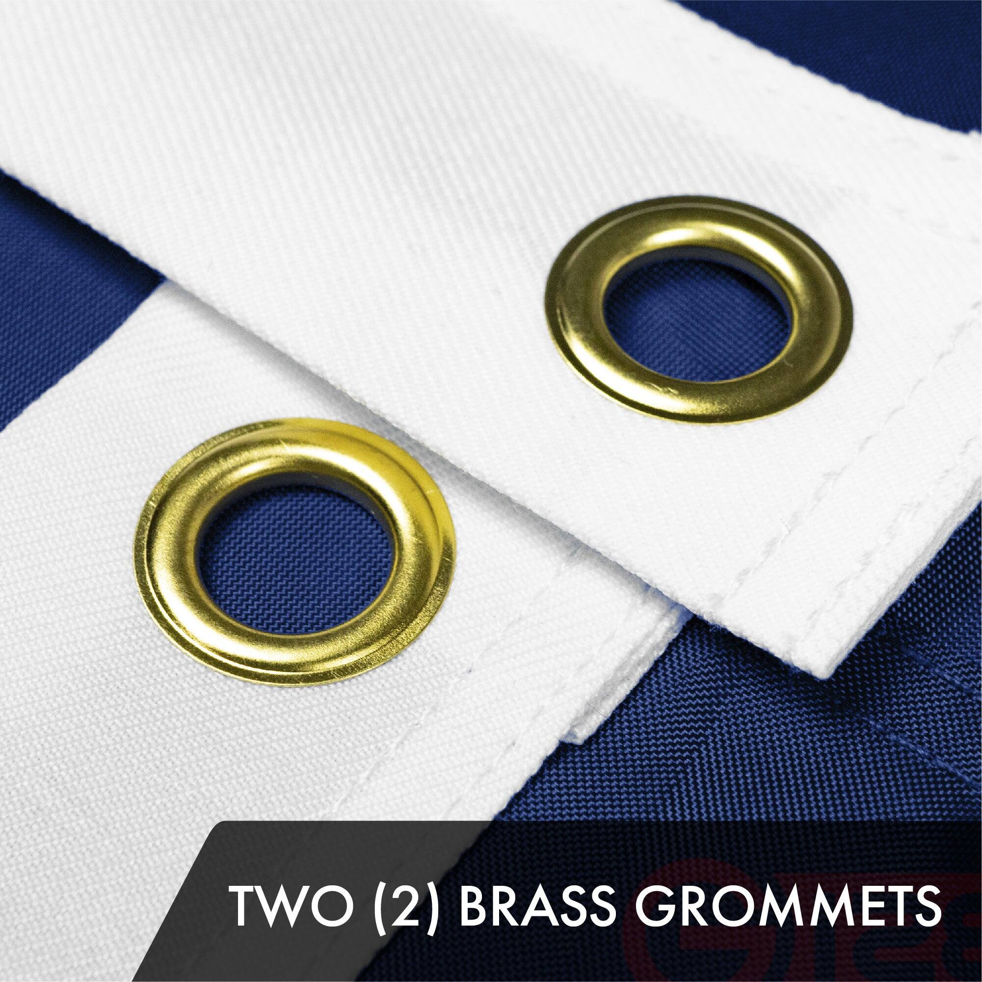 TWO (2) BRASS GROMMETS