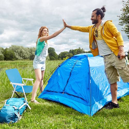 Alt View 9. Winado - 1PC 25in Portable Folding Beach Camping Chair, Lightweight Load-Bearing 100kg Oxford Cloth for Outdoor Garden Beach - Blue.