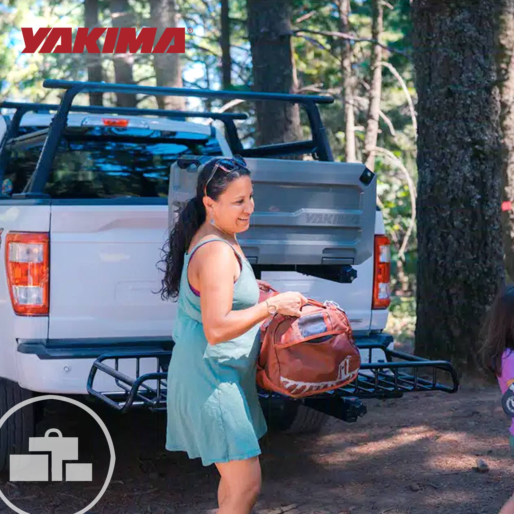 Alt View 7. Yakima - Yakima EXO WarriorWheels Sturdy Heavy Duty Aluminum Cargo Basket Cart Kit, Black - Black.